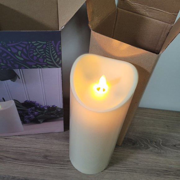 LUMABASE Battery Operated LED Resin Candles with Moving Flame (set of 3) - Picture 6 of 8